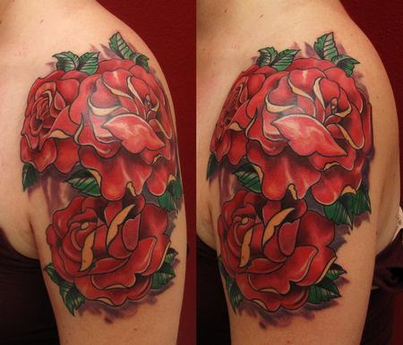 Robert Hendrickson - Roses tattoo